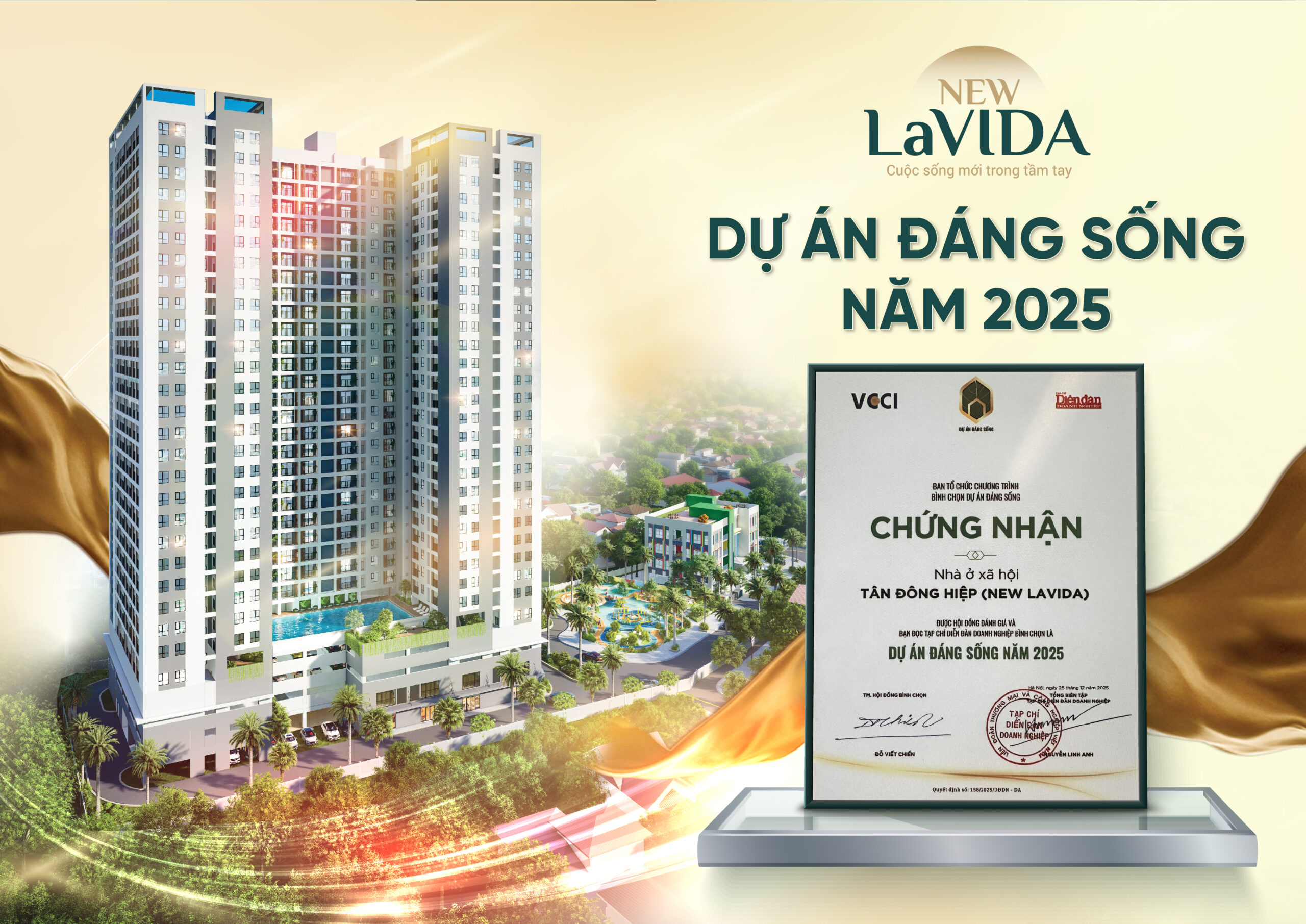 New Lavida do Lê Phong Group phát triển được vinh danh là “Dự Án Đáng Sống Năm 2025”