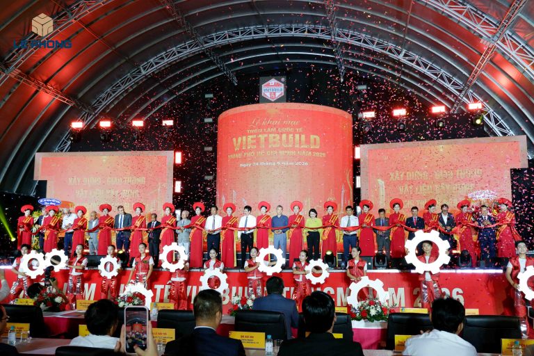 Lễ khai mạc Triển lãm Quốc tế Vietbuild TP. Hồ Chí Minh 2026 diễn ra sáng 24/6