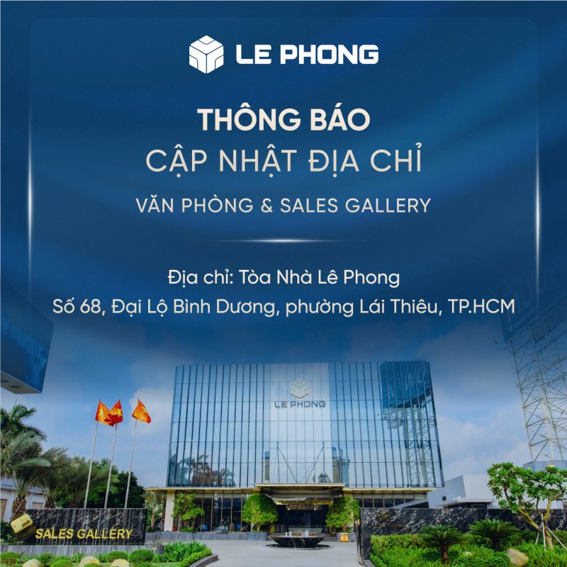 THÔNG BÁO CẬP NHẬT ĐỊA CHỈ VĂN PHÒNG & SALES GALLERY