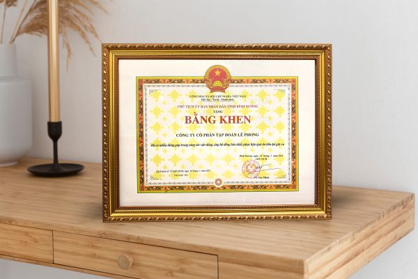 HỖ TRỢ TÍCH CỰC ĐỒNG BÀO VÙNG LŨ, LÊ PHONG GROUP ĐƯỢC NHẬN BẰNG KHEN