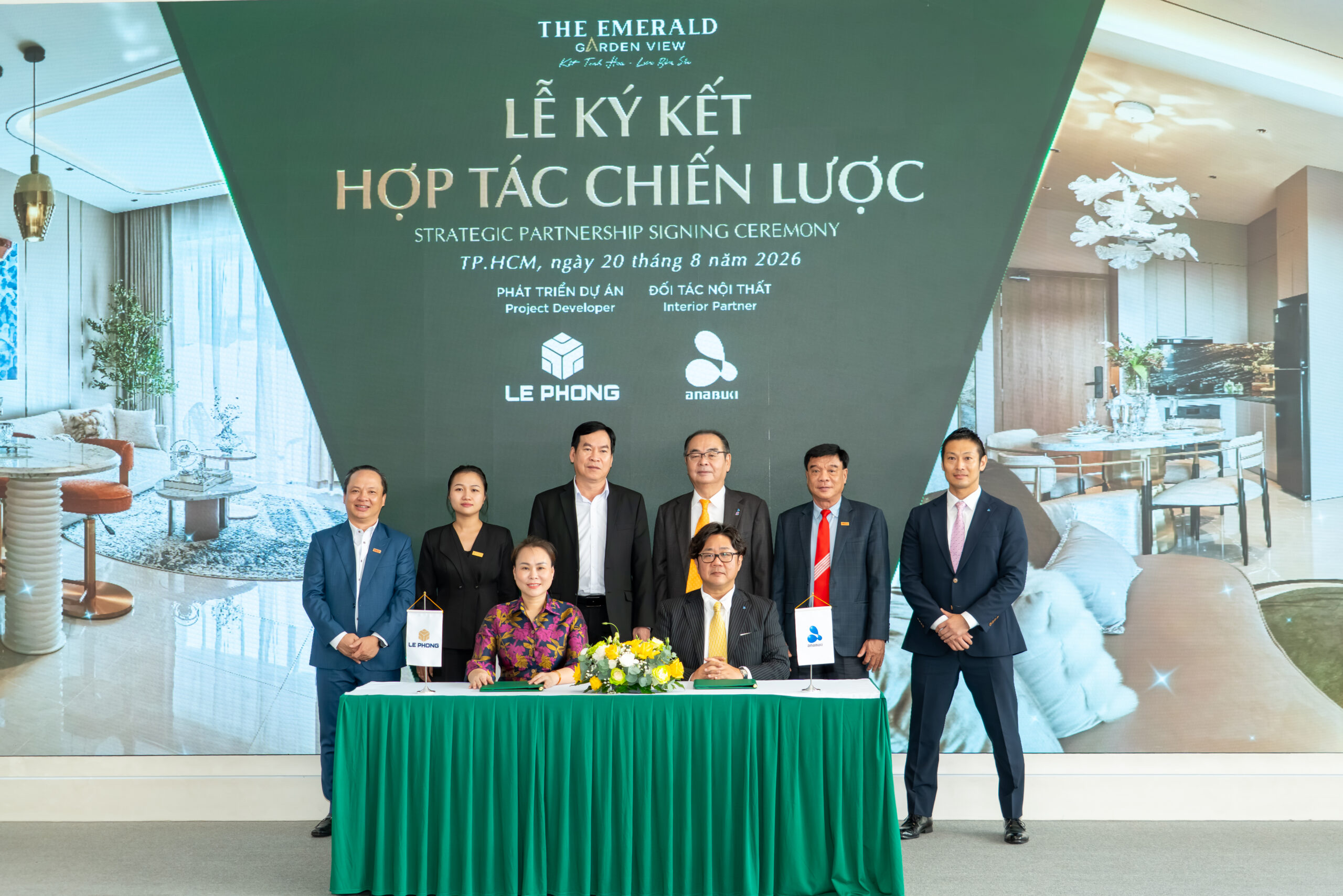 TẬP ĐOÀN LÊ PHONG VÀ ANABUKI KÝ KẾT HỢP TÁC CHIẾN LƯỢC, TRIỂN KHAI GIẢI PHÁP NỘI THẤT DỰ ÁN THE EMERALD GARDEN VIEW